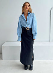 Datura Cargo Midi Skirt Black
