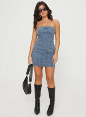 Houser Mini Dress Denim Petite