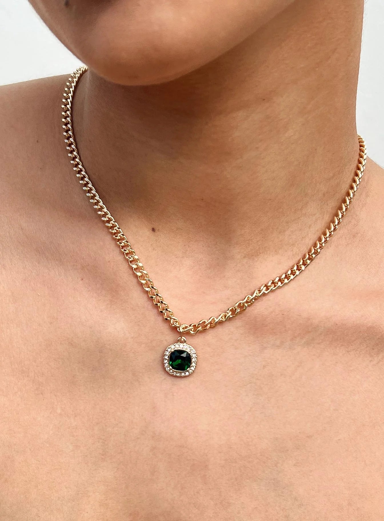 Kaye Necklace Gold / Green