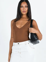 Sosie Bodysuit Brown