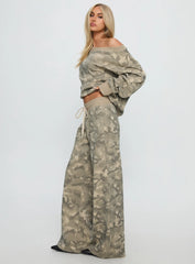 Dodie Wide Leg Pants Camo