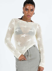 Alissia Long Sleeve Top White