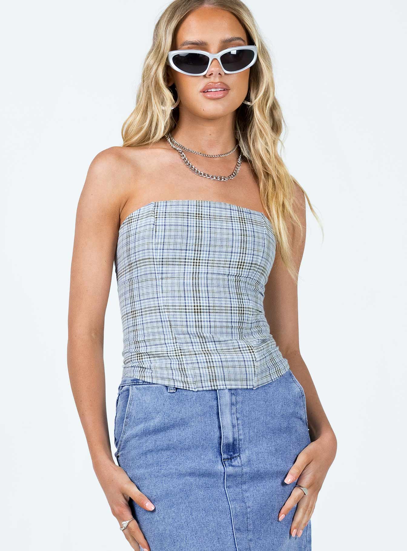 Catalonia Tube Top Blue