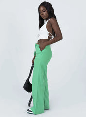 Aubrie Wide Leg Pants Green