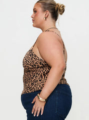Jaquelyn Top Leopard Curve