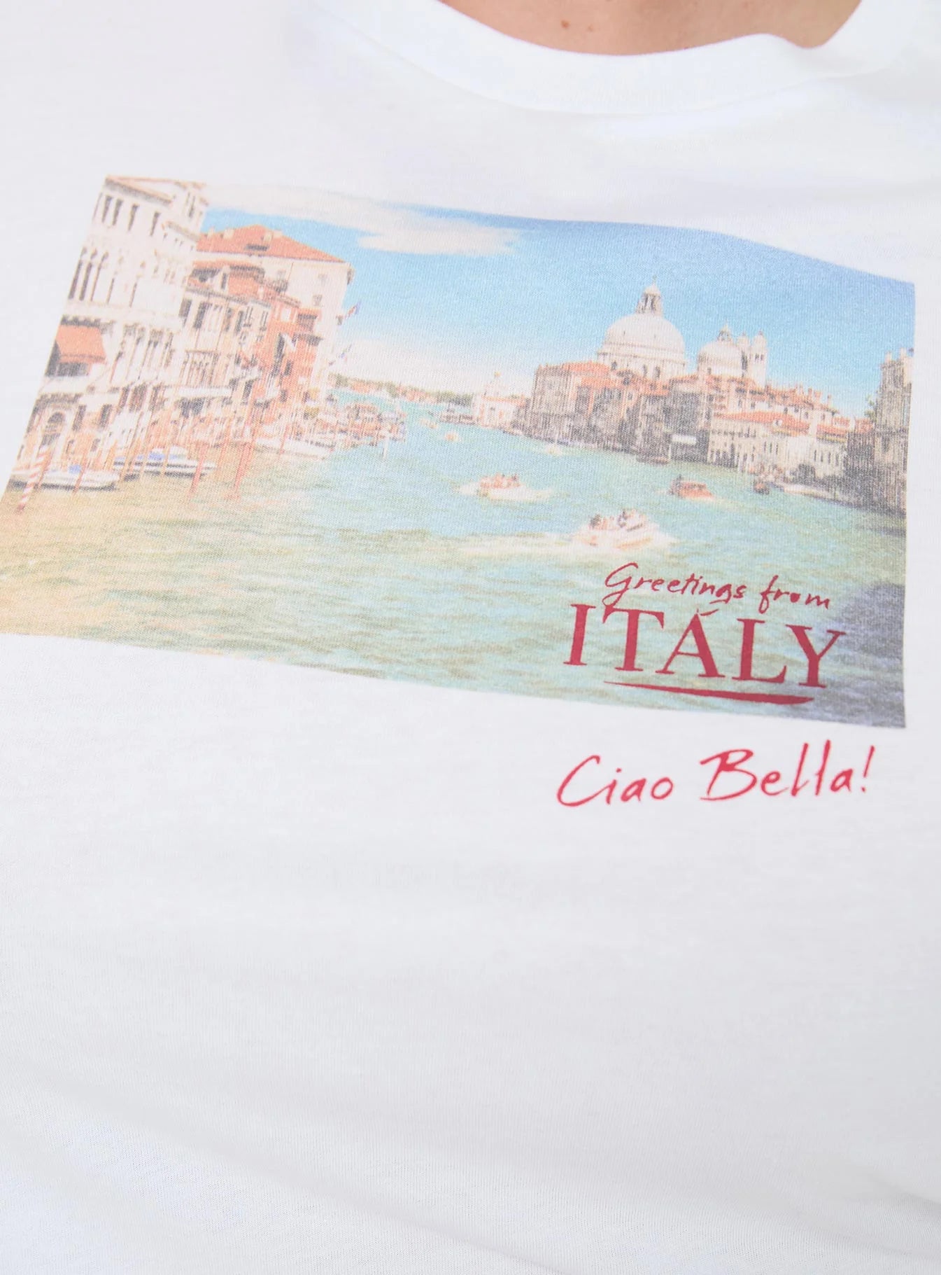 Italy Love Tee Ivory Curve