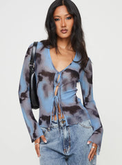 Mallawa Long Sleeve Top Blue