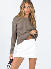 Jameson Mini Skirt White