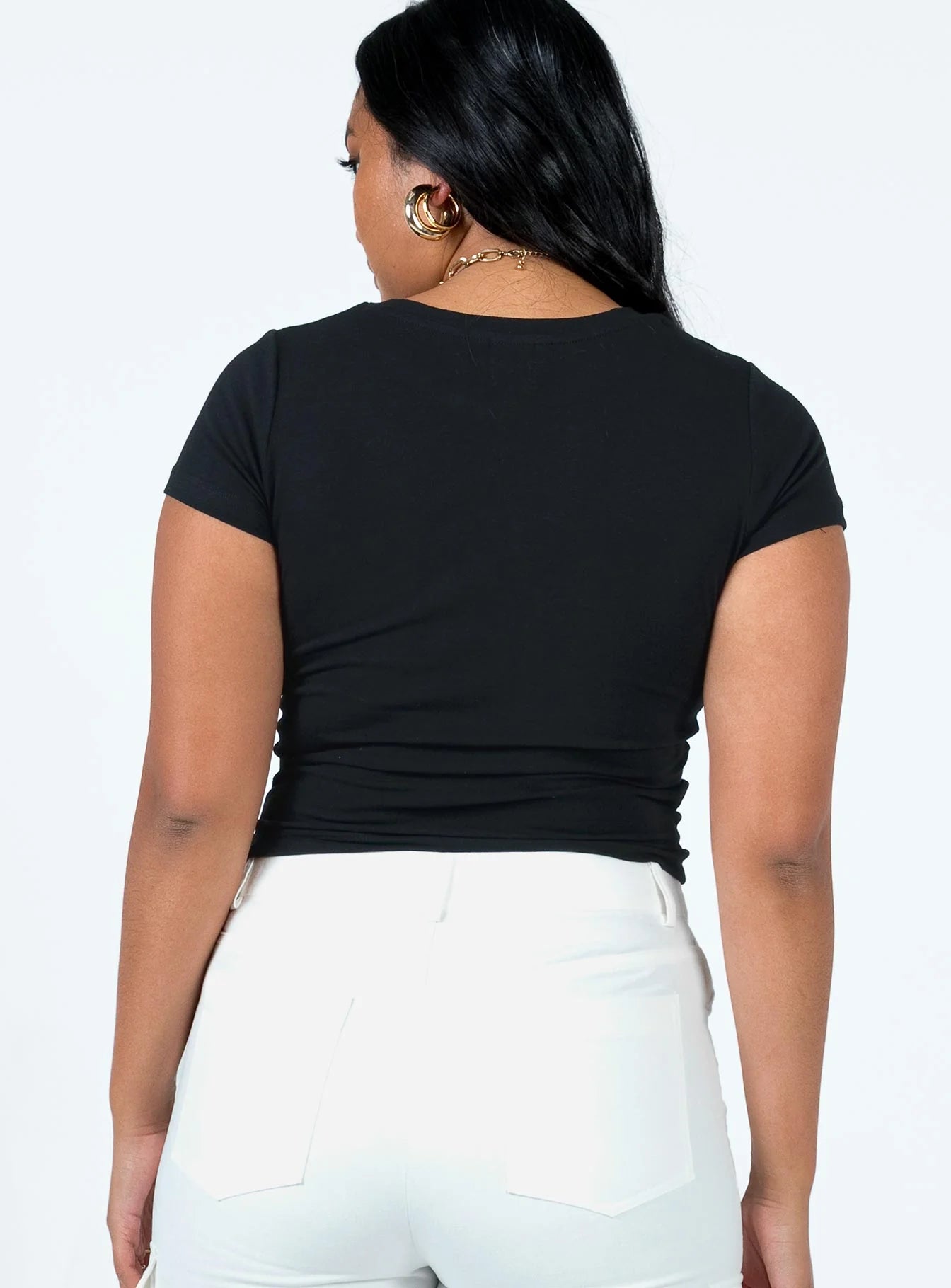 Lucky You Cherry Tee Black
