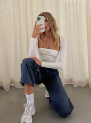 Annerley Parachute Pants Navy