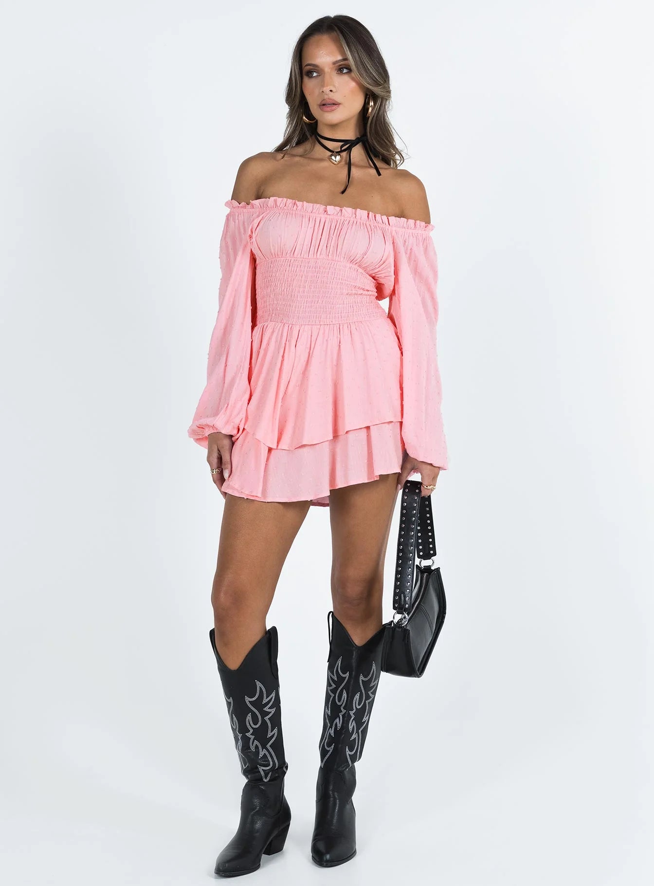 The Love Galore Long Sleeve Romper Baby Pink