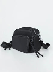 Lonnie Eco Nylon Crossbody Bag Black