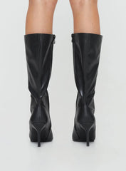 Elodiee Knee High Boots Black