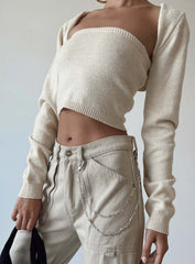 Casey Sweater Set Beige