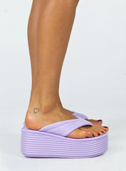 Lola Platform Sandals Purple