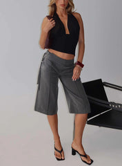 Rakelle 3/4 Tailored Shorts Dark Grey