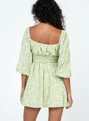 Evelyn Long Sleeve Mini Dress Multi
