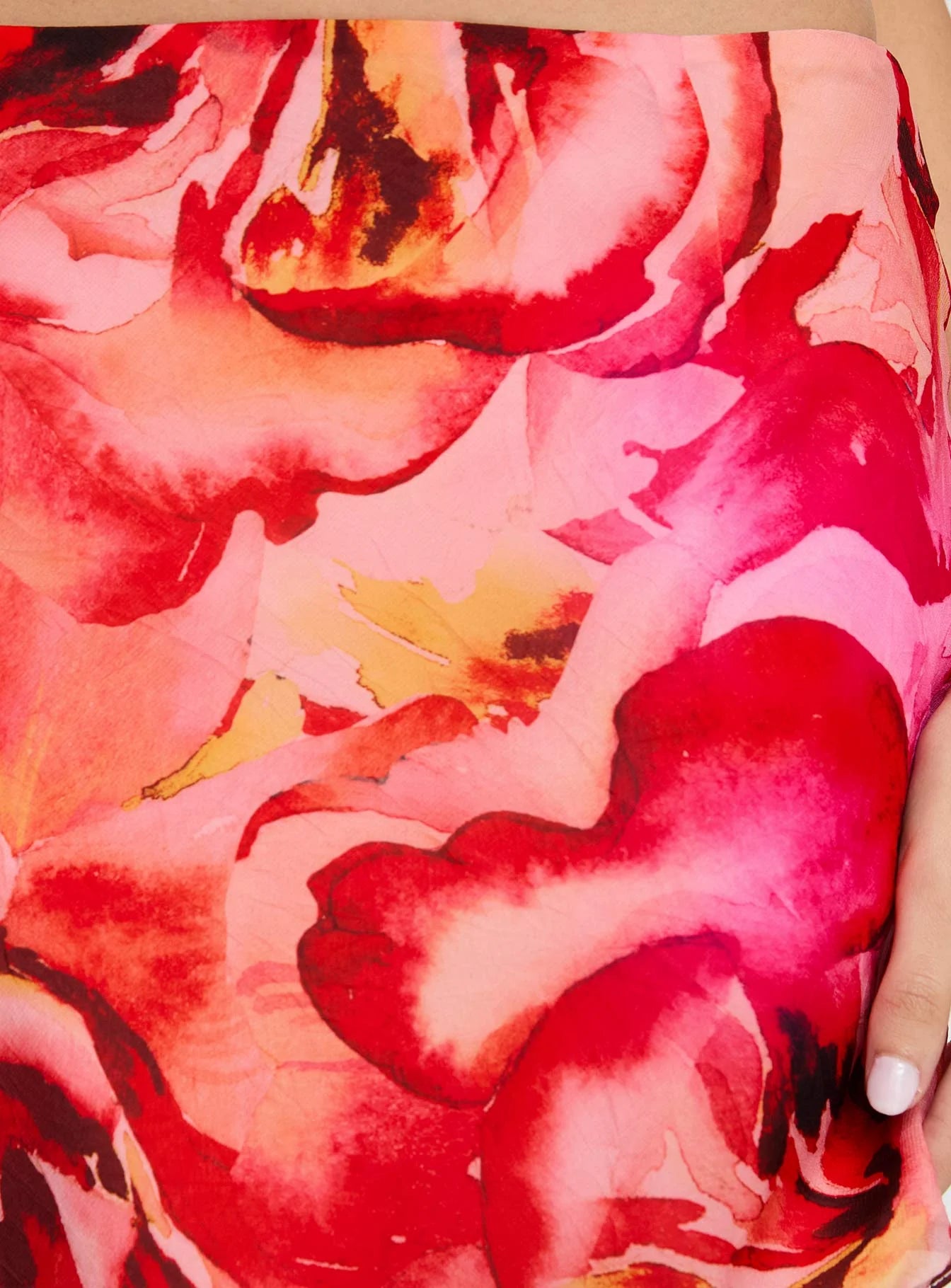 Tylar Mini Skirt Red Floral
