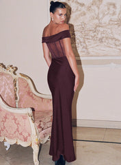 Cassady Off The Shoulder Maxi Dress Purple