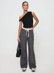 Auclaire Pinstripe Pant Charcoal
