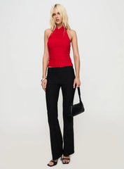 Dafina Halter Top Red