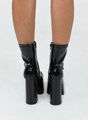 Libby Platform Boots Black