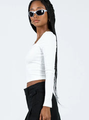 Kaffia Top White