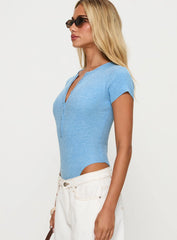 Kerra Short Sleeve Bodysuit Blue