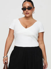 Maz Top White Curve
