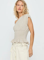 Syrena Off The Shoulder Top Natural