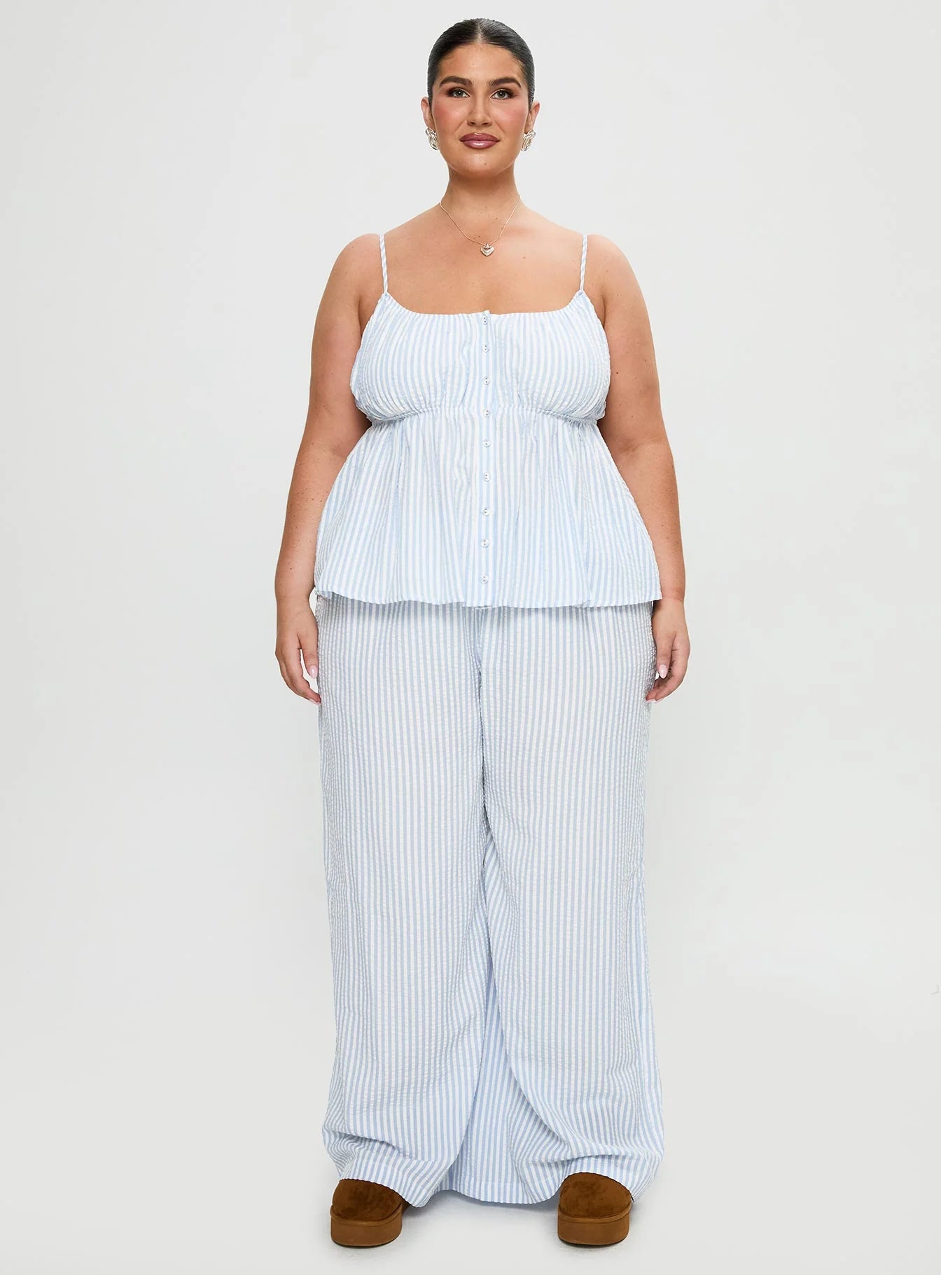 Cassini Set Blue Stripe Curve