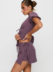 Gulliver Tie Side Mini Skort Mauve