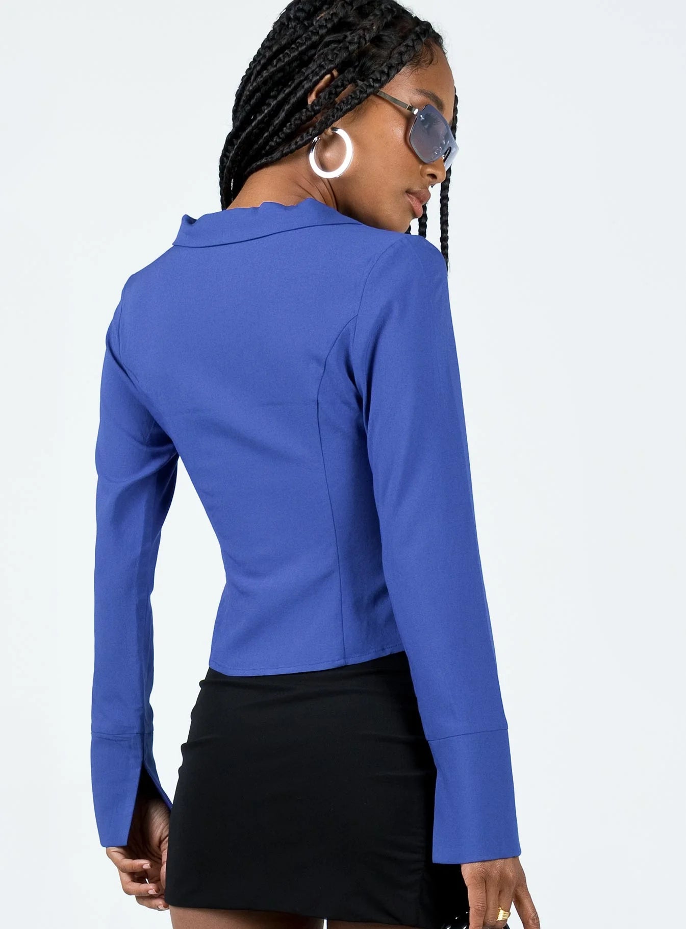 Lida Long Sleeve Top Blue