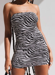 Kalena Mini Dress Zebra