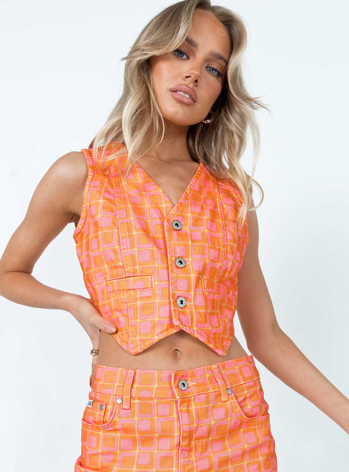 The Ragged Priest Dummy Waistcoat Orange