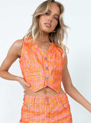 The Ragged Priest Dummy Waistcoat Orange