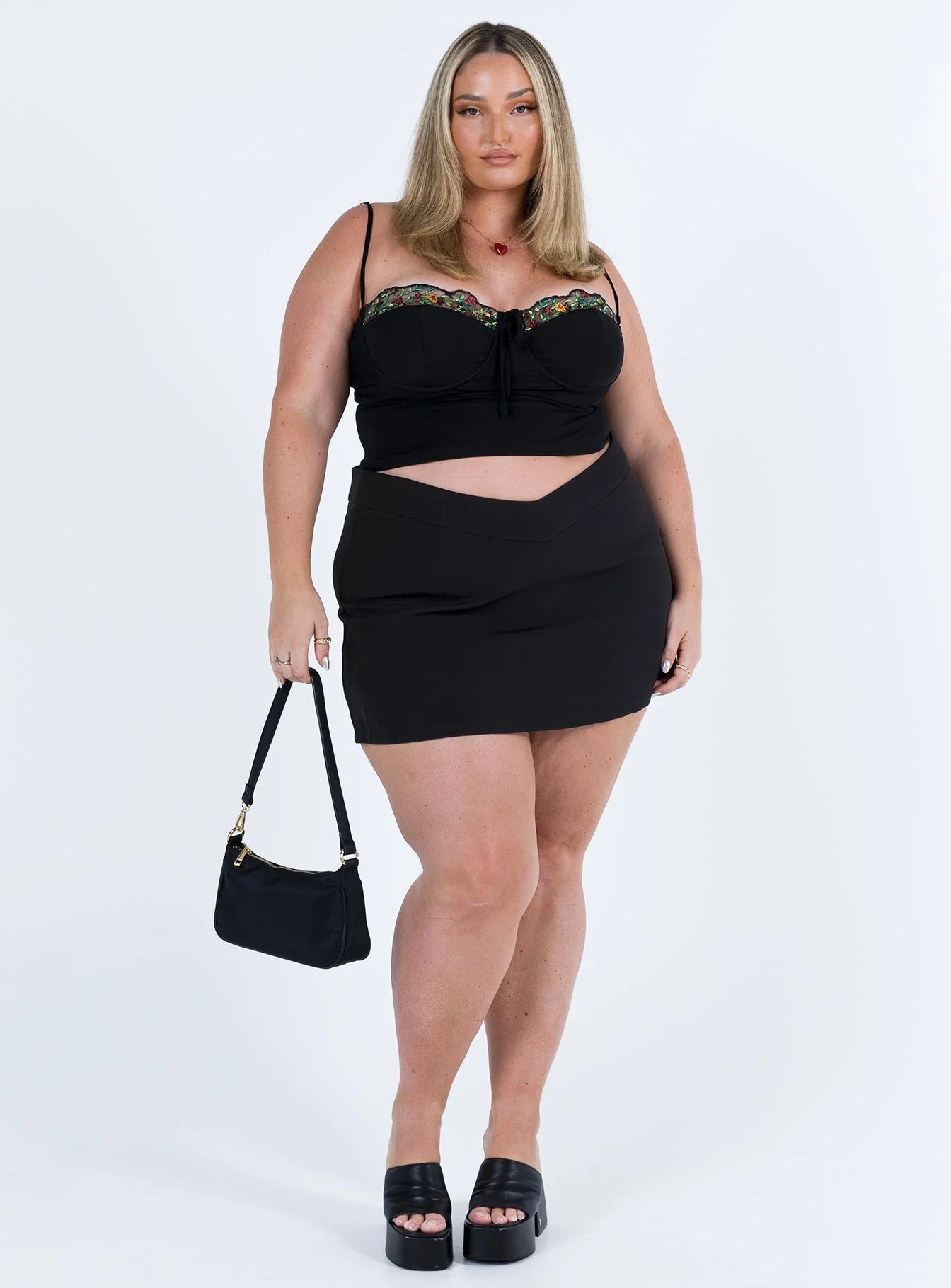 Sarella Bustier Top Black Curve