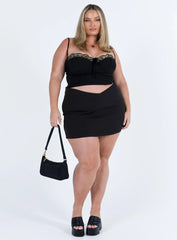 Sarella Bustier Top Black Curve