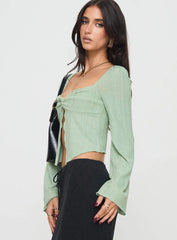 Mani Long Sleeve Top Green