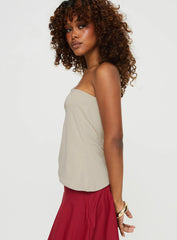 Rosetti One Shoulder Top Taupe