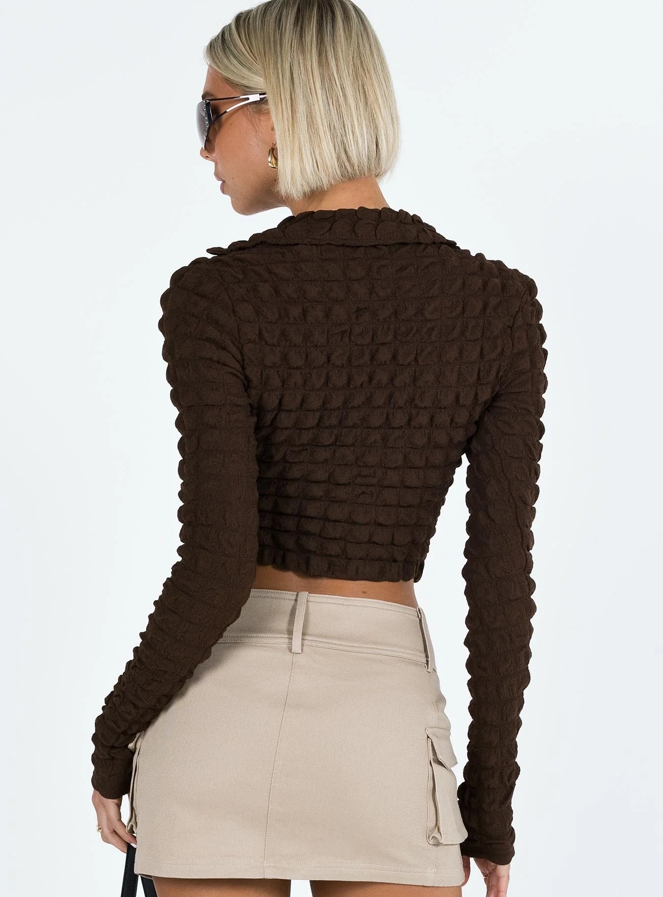 Winfrey Long Sleeve Top Brown