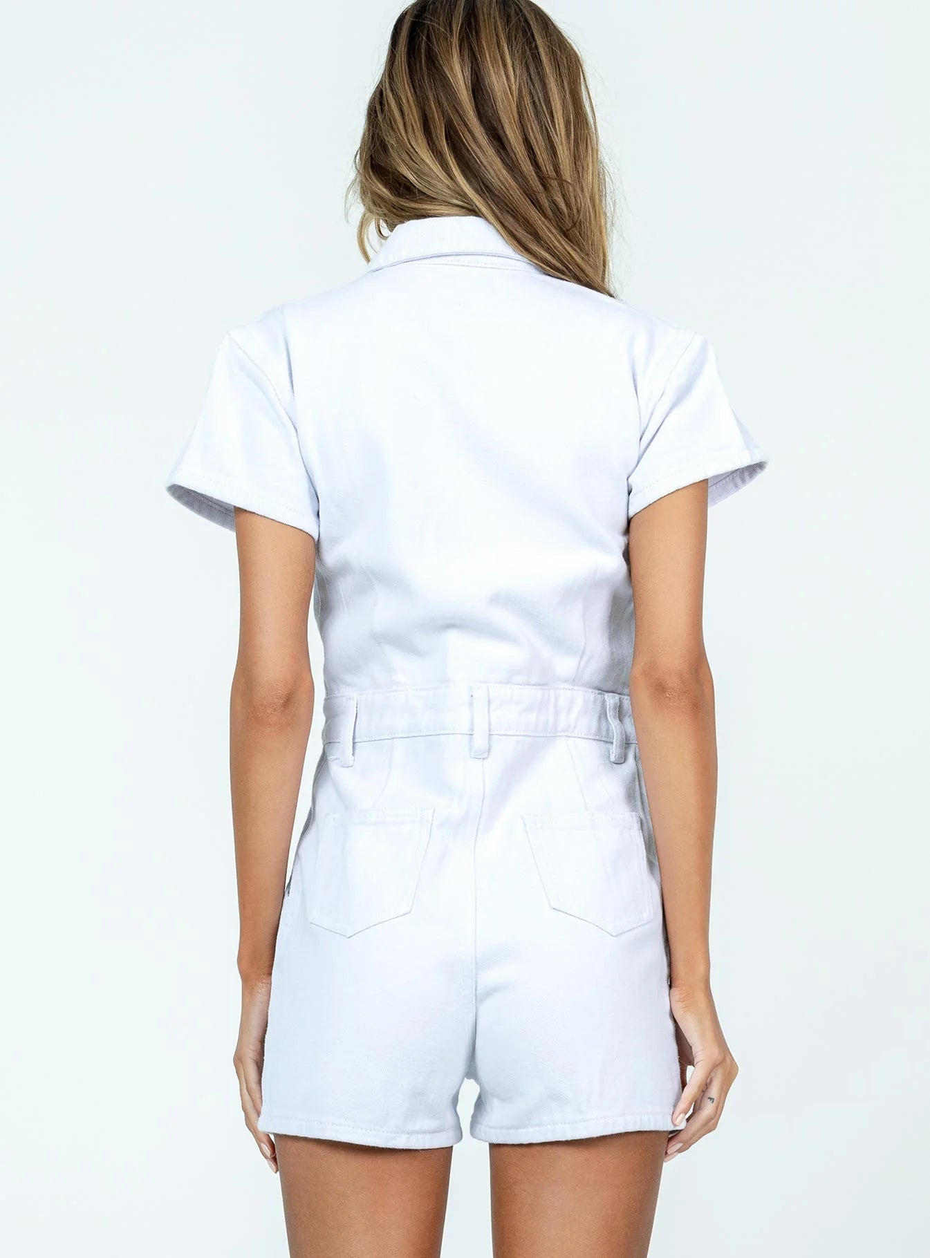U Know What's Up Romper White