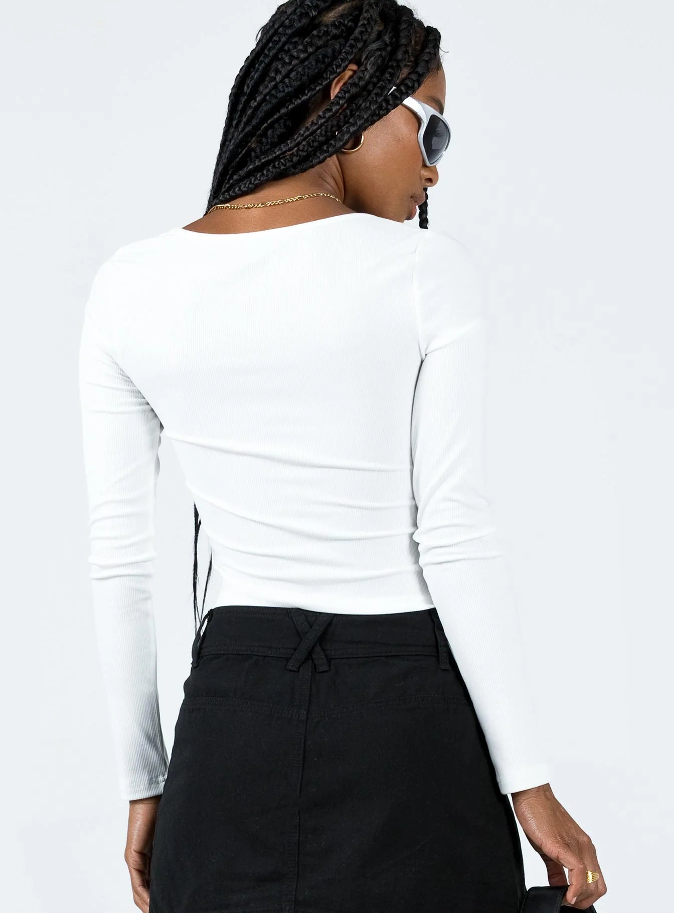 Kaffia Top White