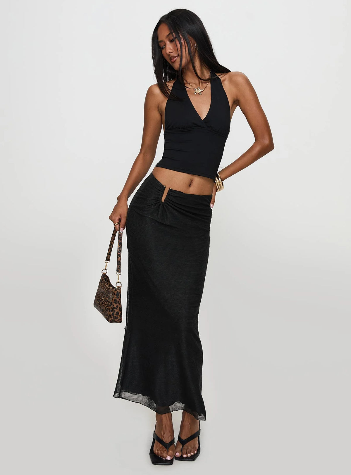 Satine Maxi Skirt Black