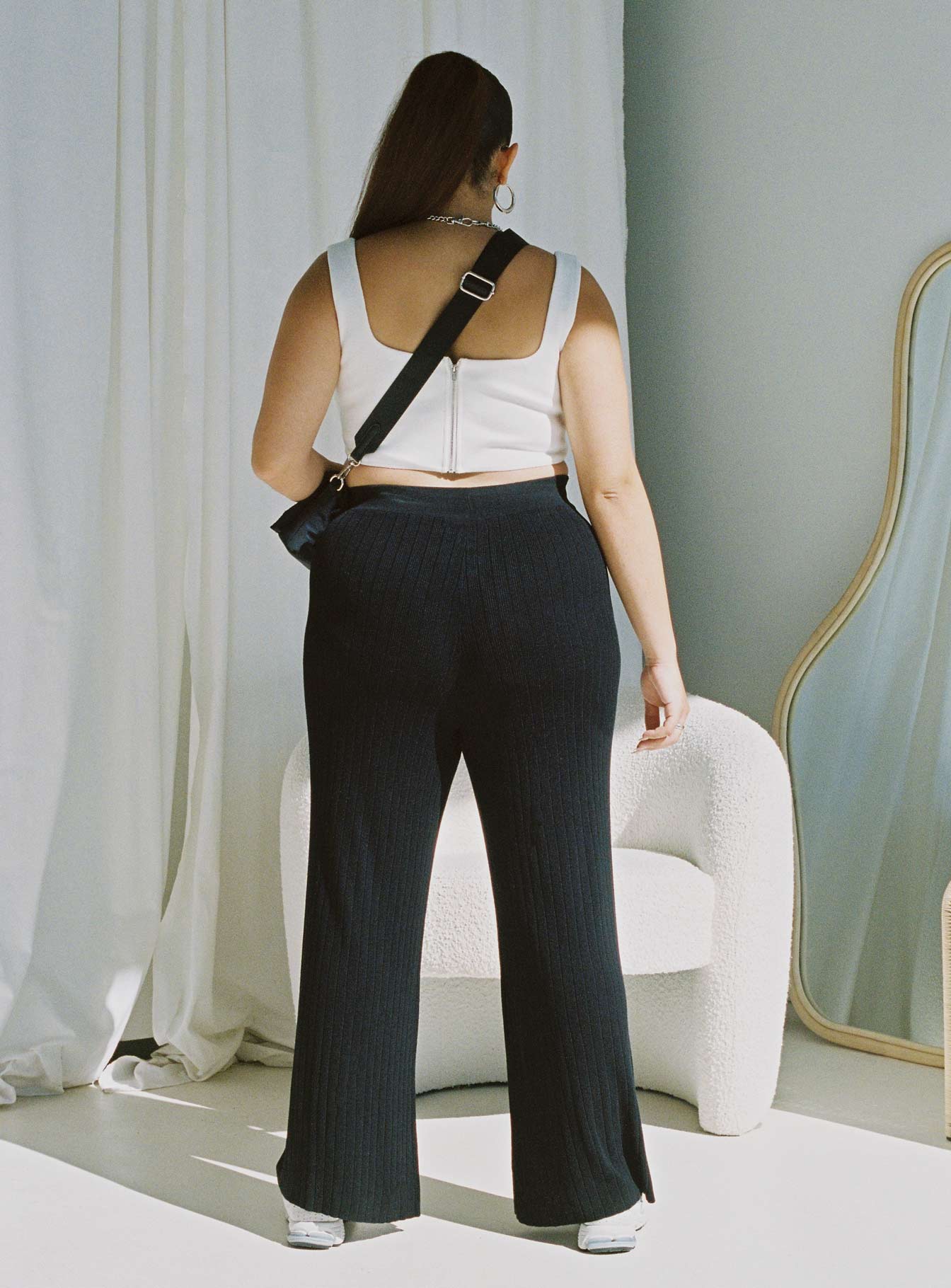 Majid Pants Black Curve