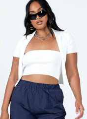 Avah Two Piece Top White