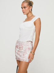 Gemelli Mini Skirt Floral