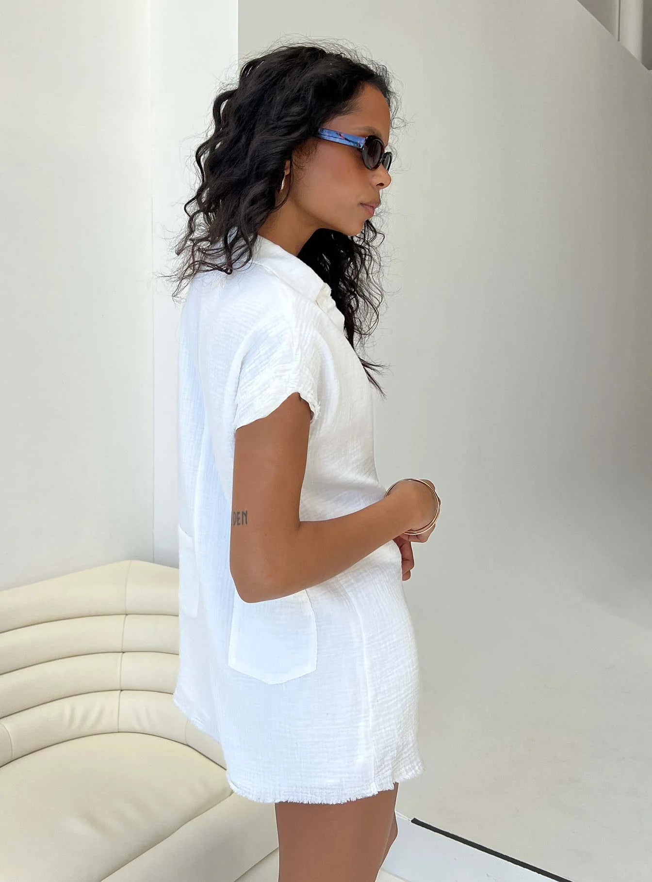 Salt Lake Romper White