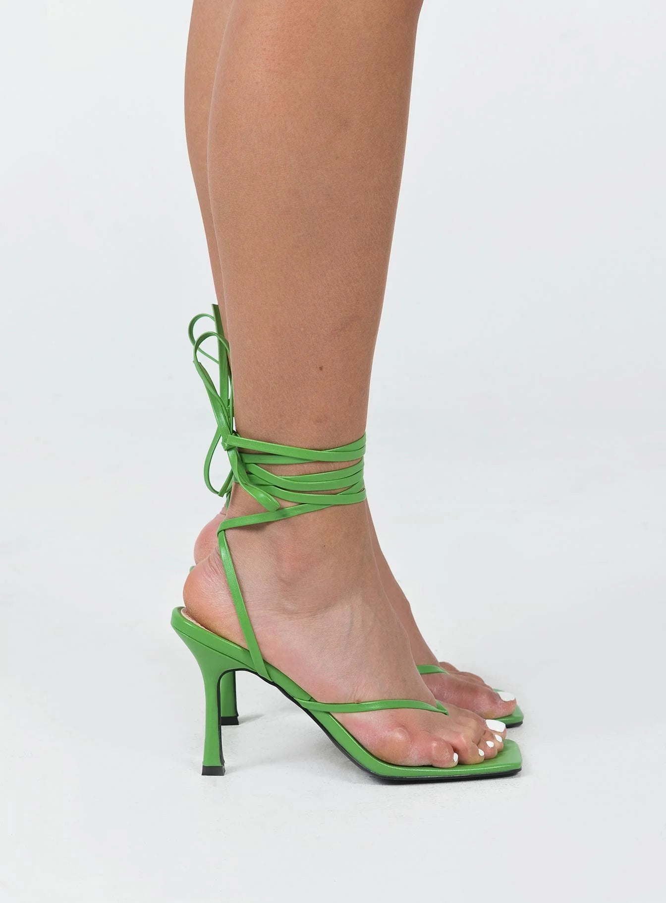 Caro Strappy Heels Green