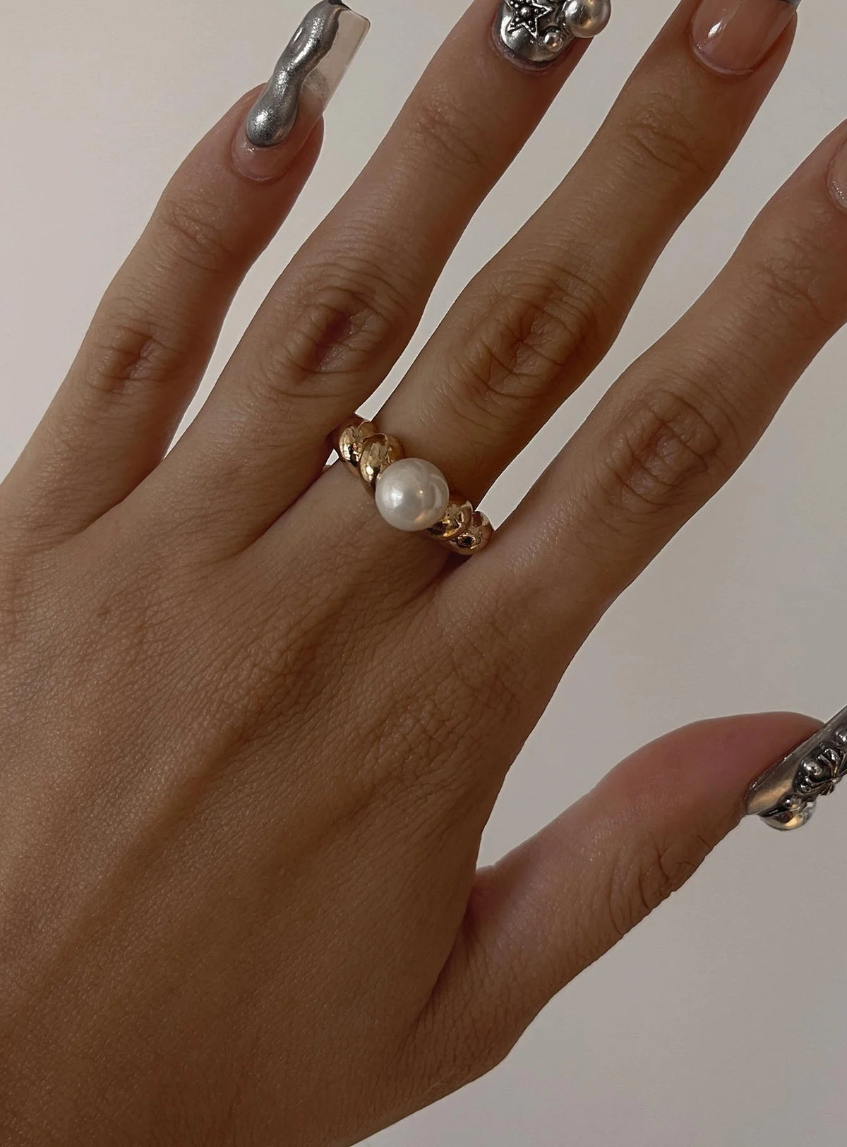 Zegler Pearl Ring Gold